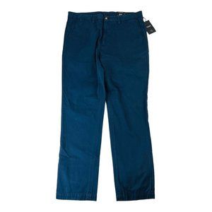 NWT Maker & Company Navy Blue The‎ Keck Cotton Chino Pants Mens Size 36X32